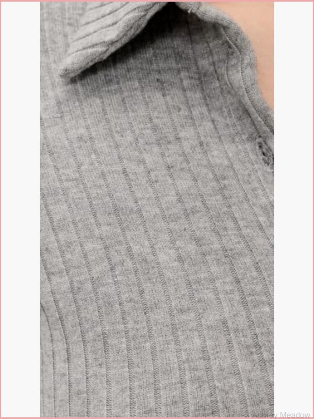 Long Sleeve Cardigan with Collared Neck - Lightweight Ribbed Knit - Picture 6 of 6